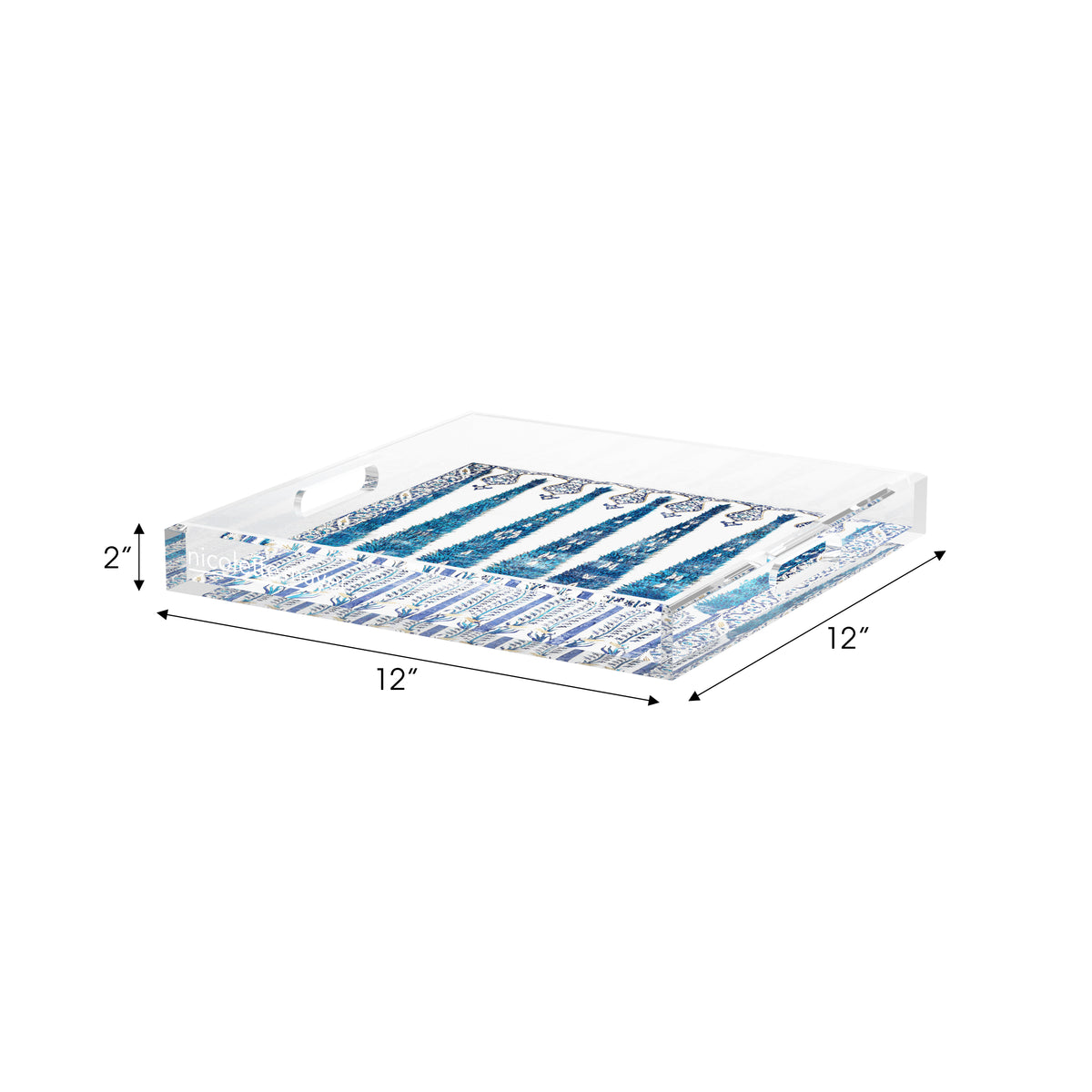 Topkapi Garden Classic Acrylic Decorative Tray, 12 x 12 in. by Nicolette Mayer 