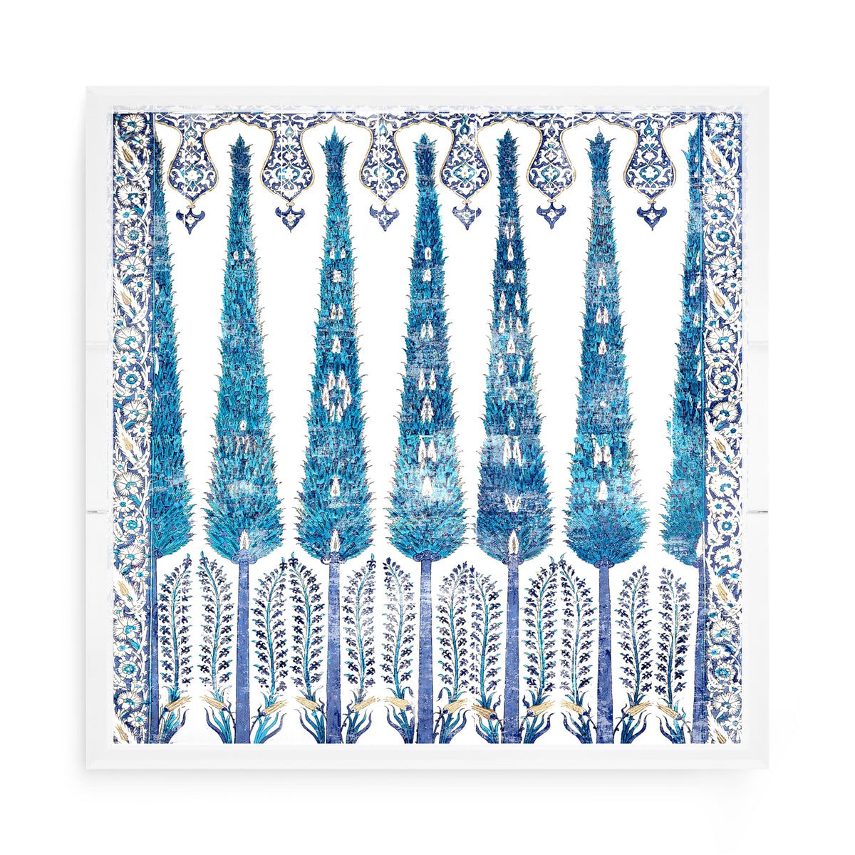 Topkapi Garden Classic Acrylic Decorative Tray, 15 x 15 in. by Nicolette Mayer 