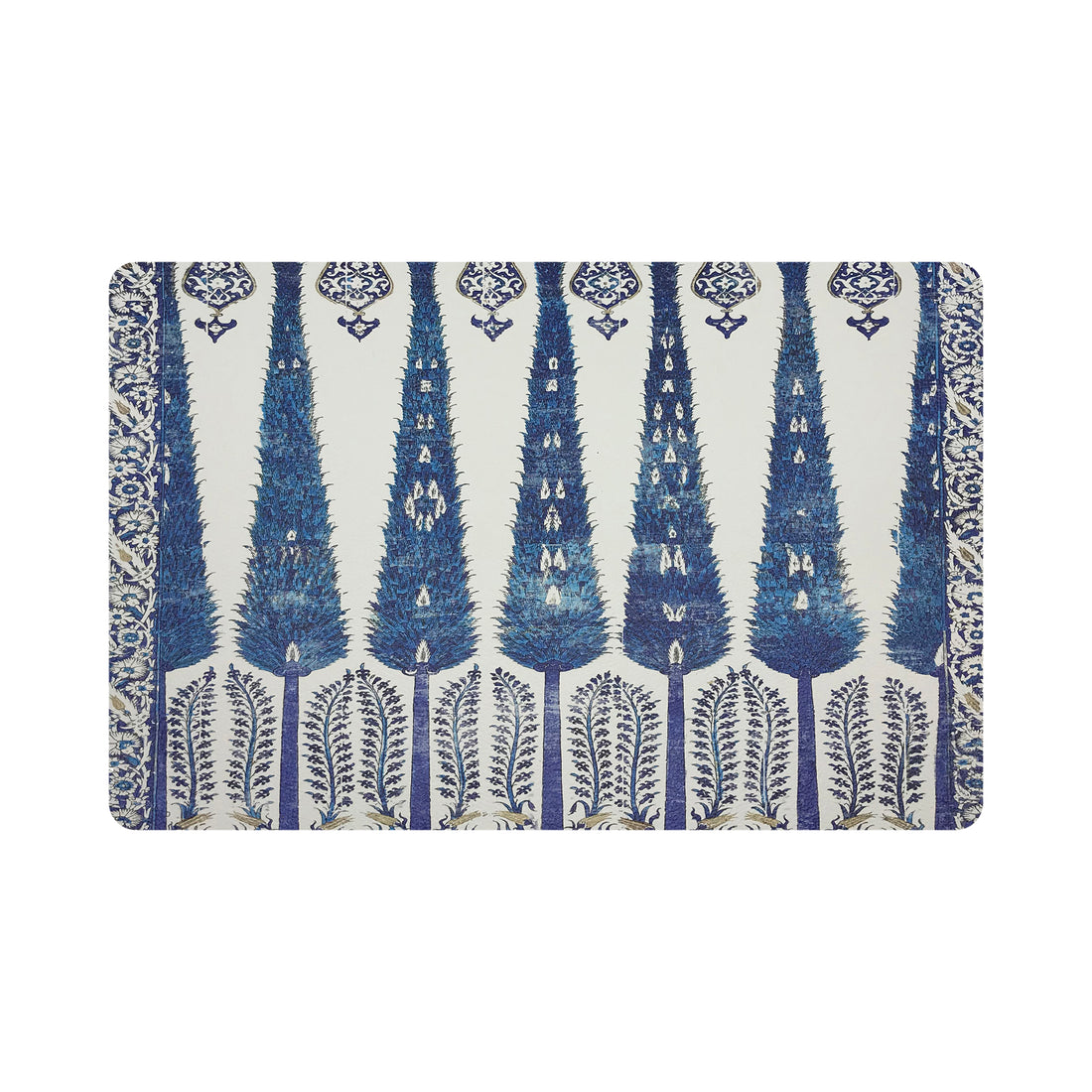 Topkapi Garden Classic 17.5&quot; Rectangle Pebble Placemats, Set Of 4 - nicolettemayer.com