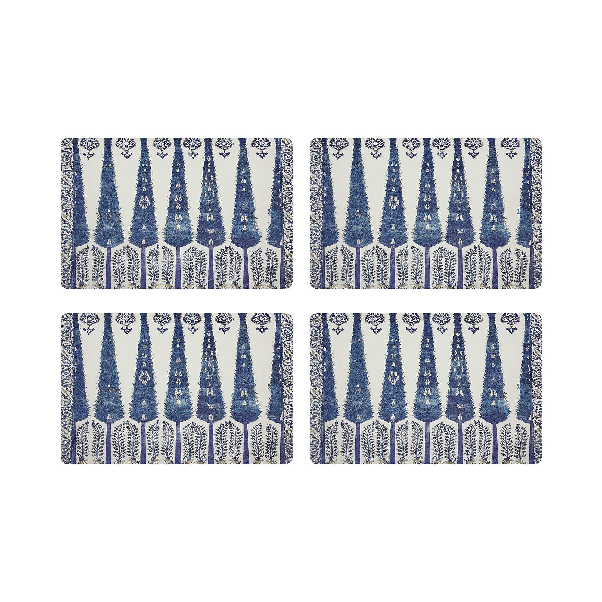 Topkapi Garden Classic 17.5&quot; Rectangle Pebble Placemat, Set Of 4 - nicolettemayer.com
