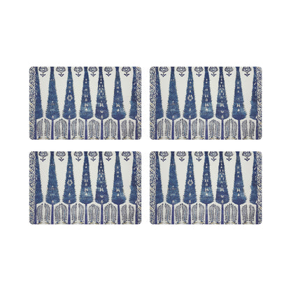 Topkapi Garden Classic 17.5&quot; Rectangle Pebble Placemat, Set Of 4 - nicolettemayer.com
