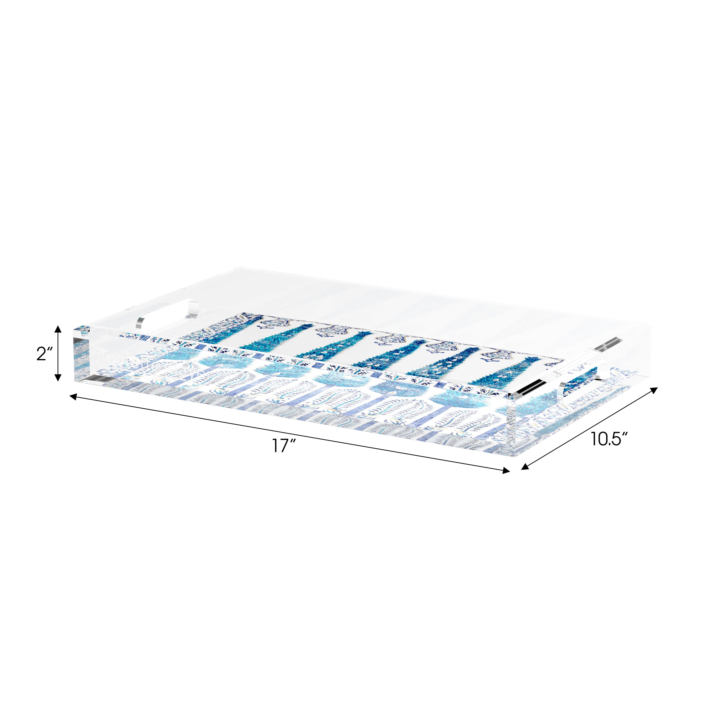 Topkapi Garden Classic 17X10.5 Acrylic Tray - nicolettemayer.com
