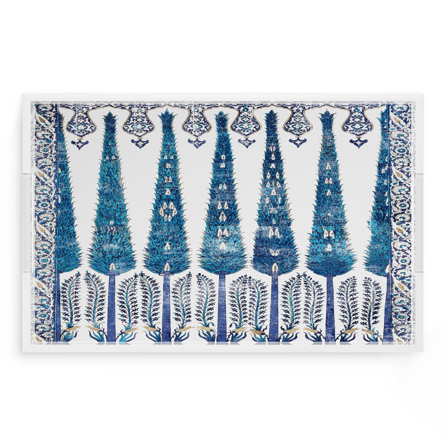 Topkapi Garden Classic 22.5X14.5 Acrylic Tray - nicolettemayer.com
