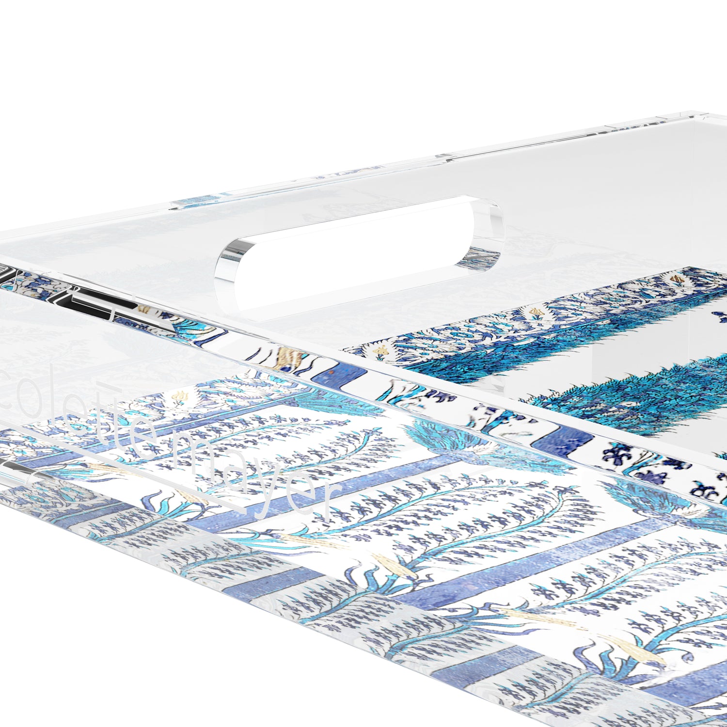 Topkapi Garden Classic 22.5X14.5 Acrylic Tray - nicolettemayer.com
