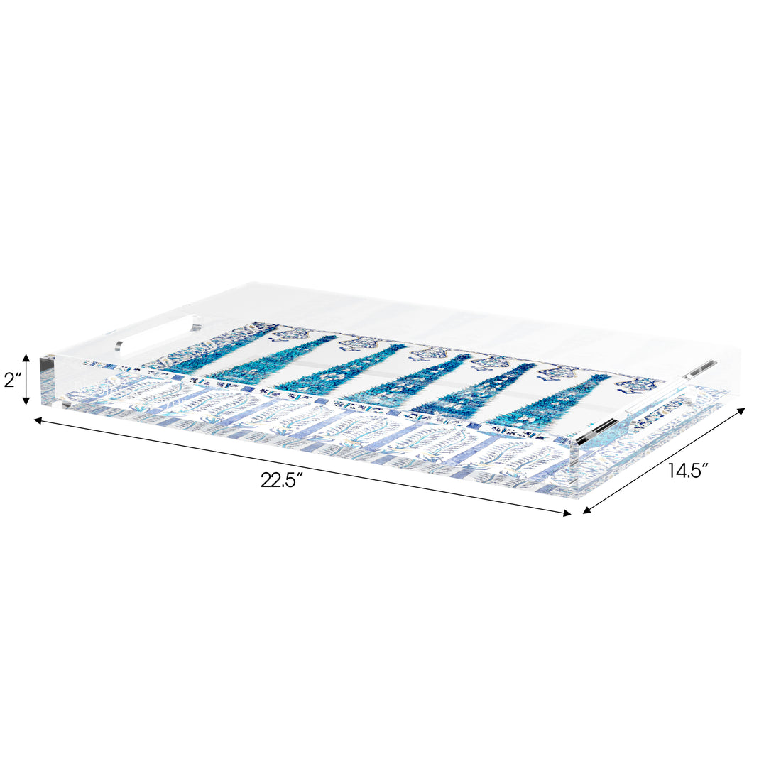 Topkapi Garden Classic 22.5X14.5 Acrylic Tray - nicolettemayer.com
