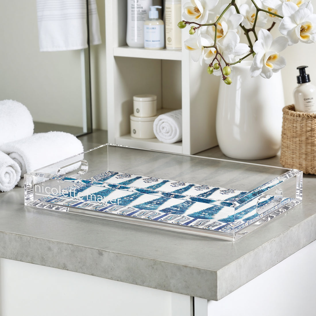 Topkapi Garden Classic 12.5X7.75 Acrylic Tray - nicolettemayer.com
