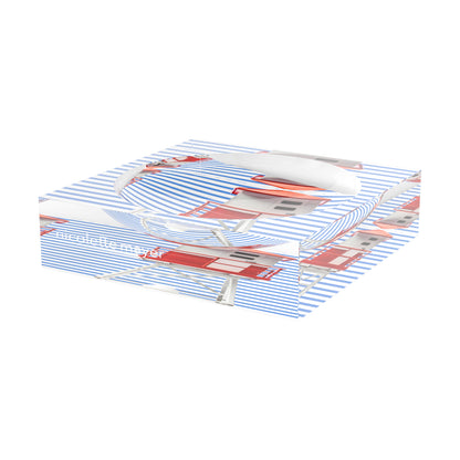 Tower Hyper Realist Blue Stripe Acrylic Candy Catchall Dish