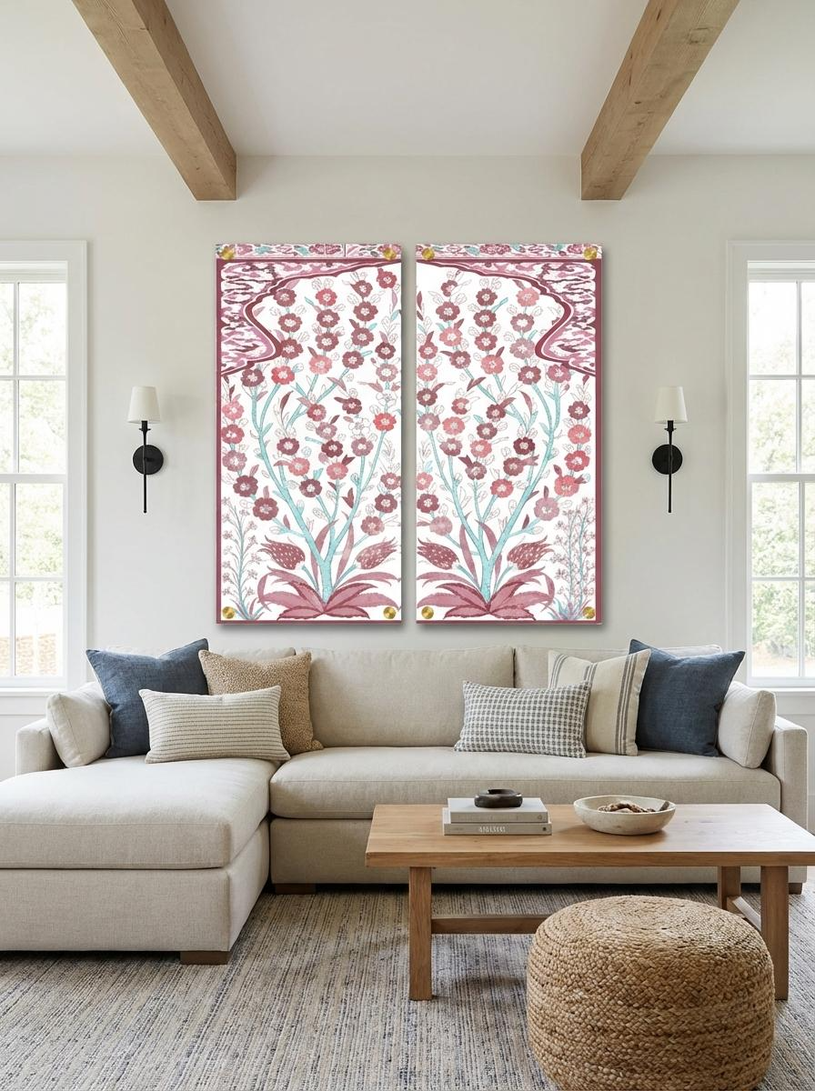 Tree of Life Acrylic Diptych – Set of 2 Modern Wall Art Panels, 48x48" Overall (24x48" Each)