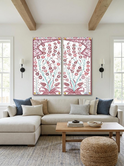 Tree of Life Acrylic Diptych – Set of 2 Modern Wall Art Panels, 48x48" Overall (24x48" Each)