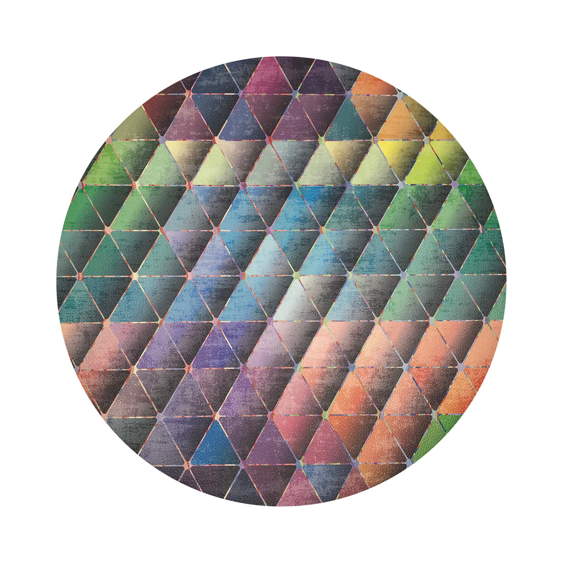 Triage Multi 16&quot; Round Pebble Placemats, Set Of 4 - nicolettemayer.com