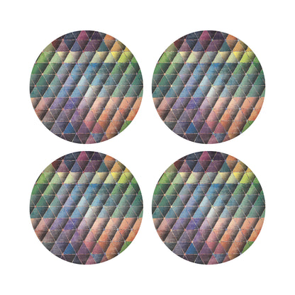 Triage Multi 16&quot; Round Pebble Placemats, Set Of 4 - nicolettemayer.com