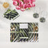 Tropical Leaf Khaki Vegan Leather Rectangle Placemat - nicolettemayer.com
