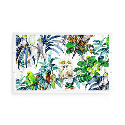 Tropical Passion Acrylic Rectangle Decorative Tray, by Nicolette Mayer 