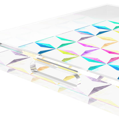 Truiq Happy Acrylic Decorative Tray, 18 x 18 in. by Nicolette Mayer 