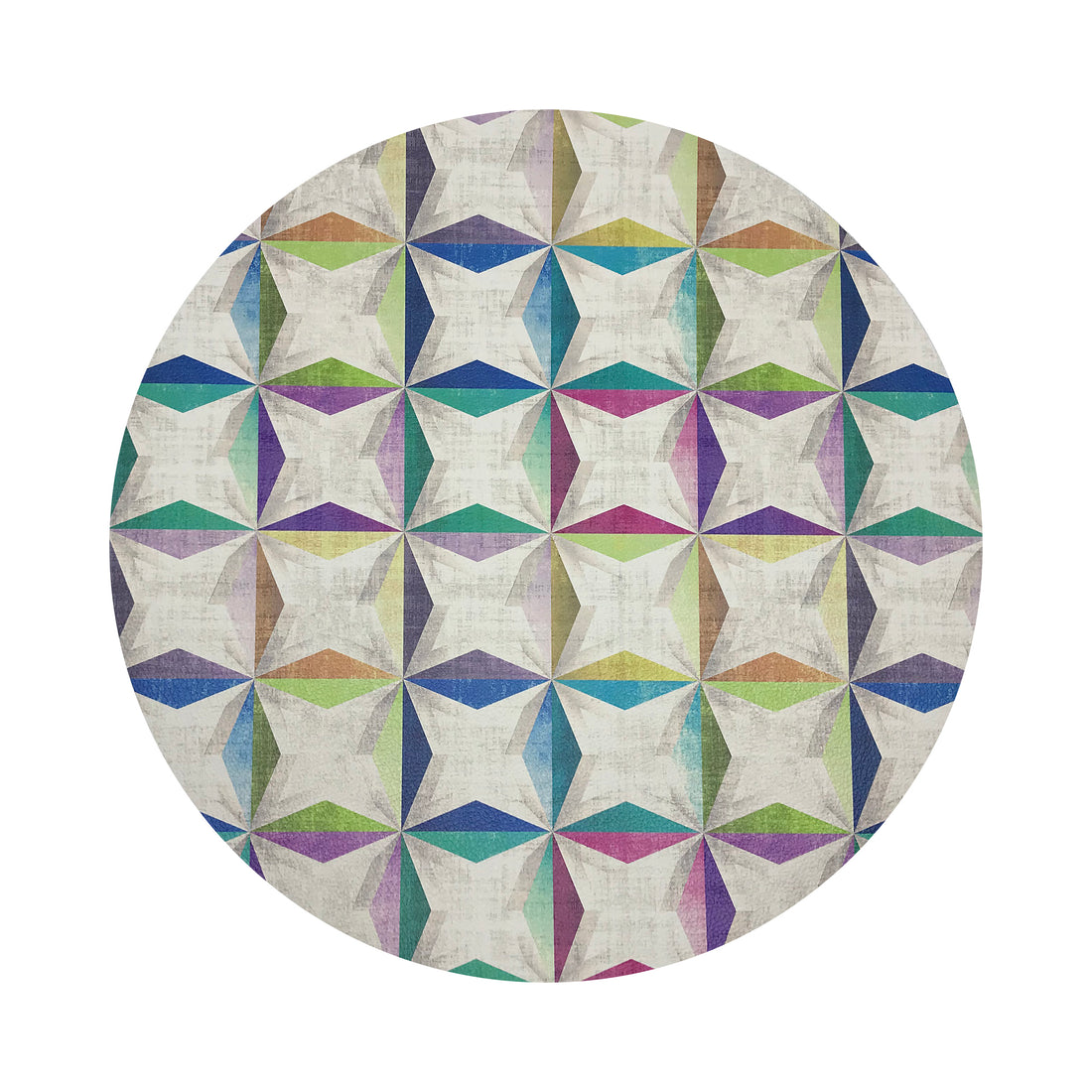 Truiq Happy 16&quot; Round Pebble Placemats, Set Of 4 - nicolettemayer.com