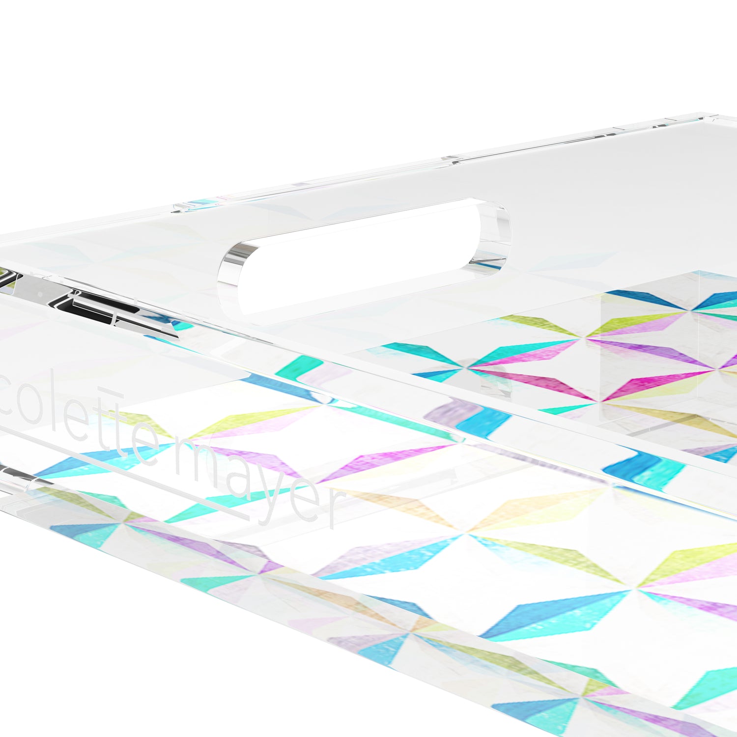 Truiq Happy 17X10.5 Acrylic Tray - nicolettemayer.com
