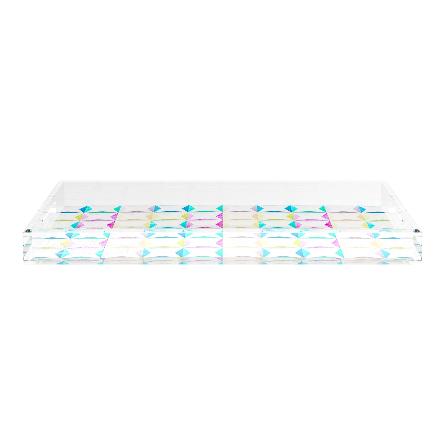 Truiq Happy 22.5X14.5 Acrylic Tray - nicolettemayer.com
