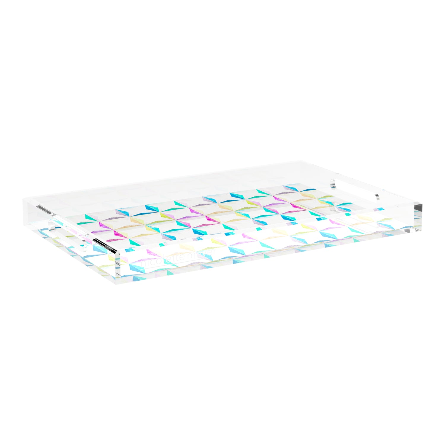 Truiq Happy 22.5X14.5 Acrylic Tray - nicolettemayer.com
