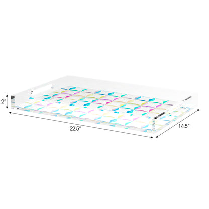 Truiq Happy 22.5X14.5 Acrylic Tray - nicolettemayer.com
