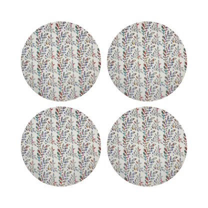 TUILERIES CHAMPAGNE 16&quot; Round Pebble Placemats, Set of 4 - nicolettemayer.com

