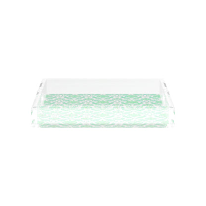 Tulipia Green 12X12 Acrylic Tray - nicolettemayer.com
