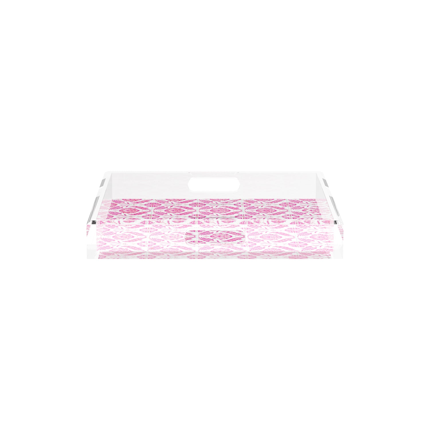 Tulipia Raspberry 12X12 Acrylic Tray - nicolettemayer.com
