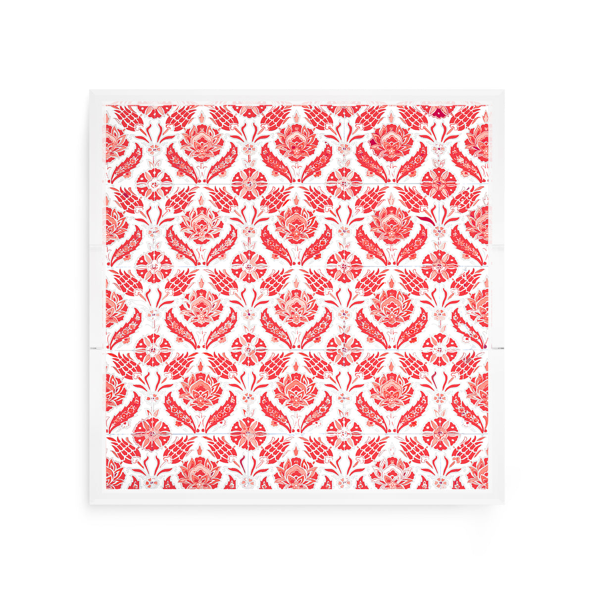 Tulipia Red Acrylic Decorative Tray, 12 x 12 in. by Nicolette Mayer 