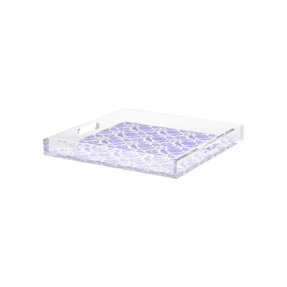 Tulipia Wisteria Acrylic Decorative Tray, 12 x 12 in. by Nicolette Mayer 