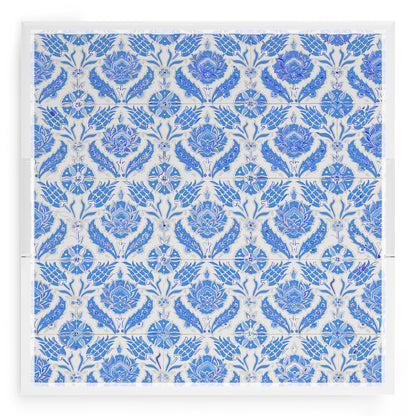 Tulipia Blue 18X18 Acrylic Tray - nicolettemayer.com
