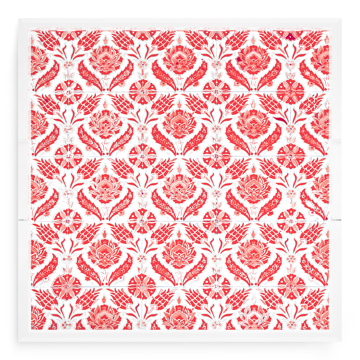 Tulipia Red Acrylic Decorative Tray, 18 x 18 in. by Nicolette Mayer 