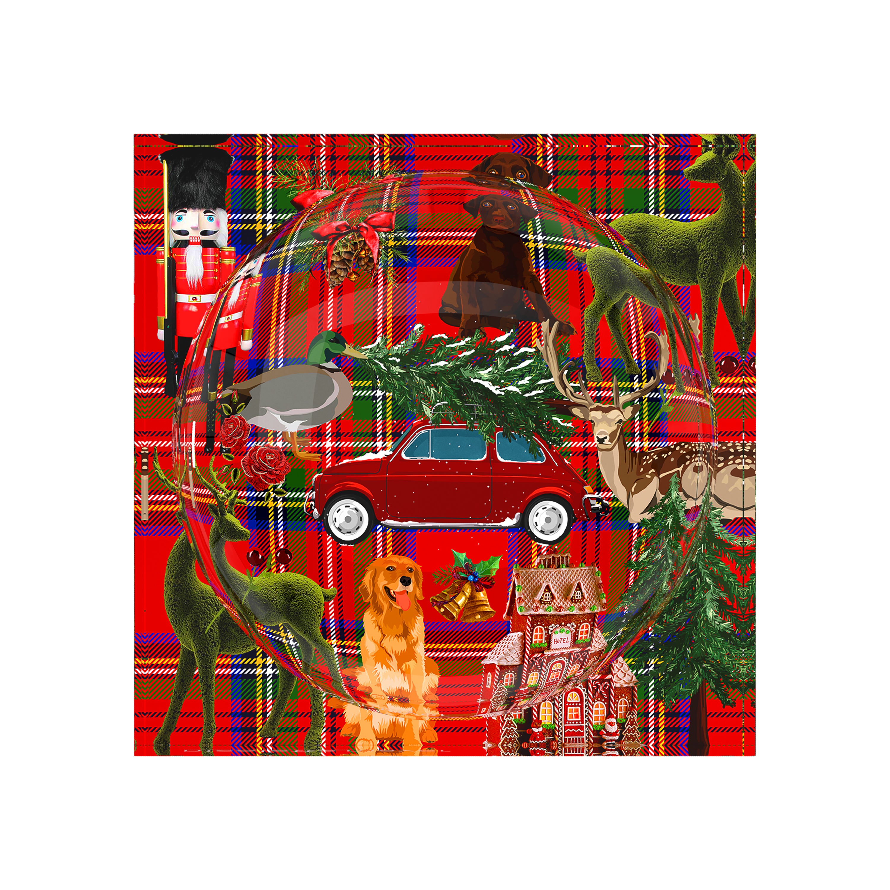 Ultimate Christmas Plaid Acrylic Candy Catchall Dish