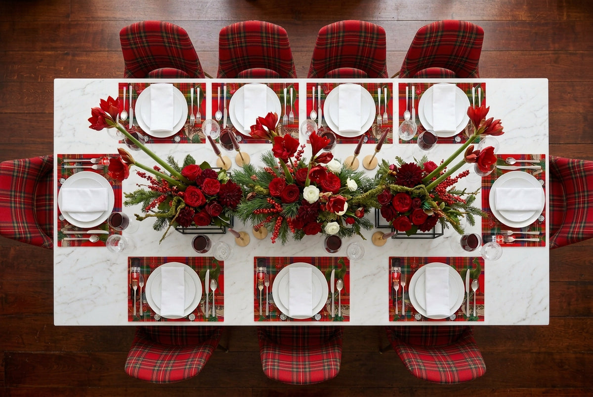Ultimate Christmas Plaid Rectangle Paper Placemat
