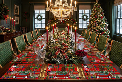 Ultimate Christmas Plaid Rectangle Paper Placemat
