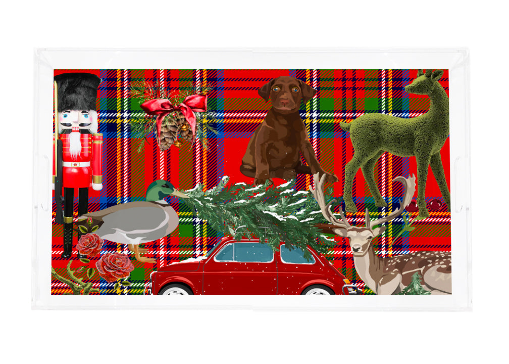 Ultimate Christmas Plaid Vanity Tray