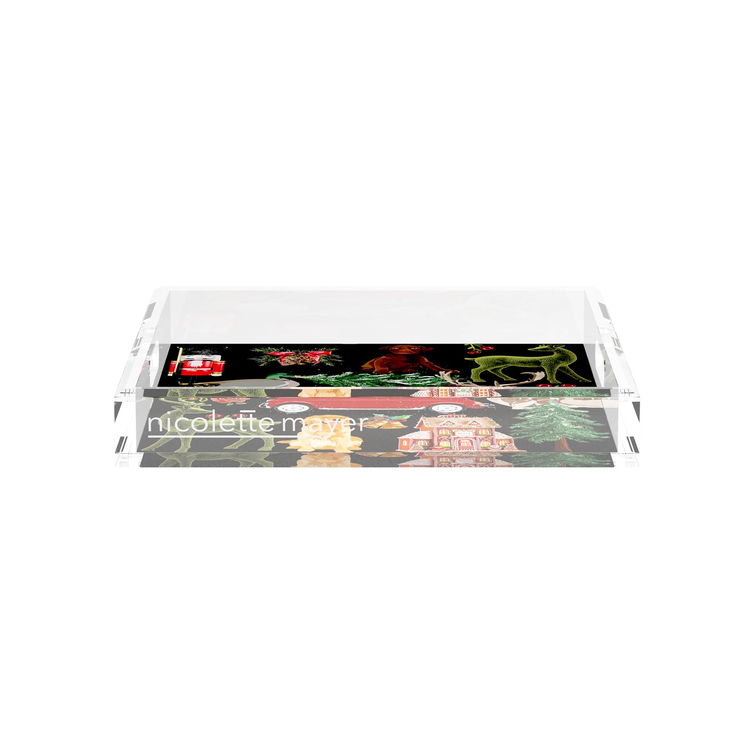 Ultimate Christmas Black 12X12 Acrylic Tray - nicolettemayer.com
