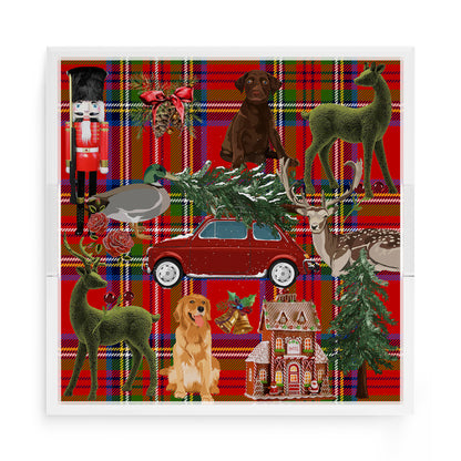 Ultimate Christmas Plaid 15X15 Acrylic Tray - nicolettemayer.com
