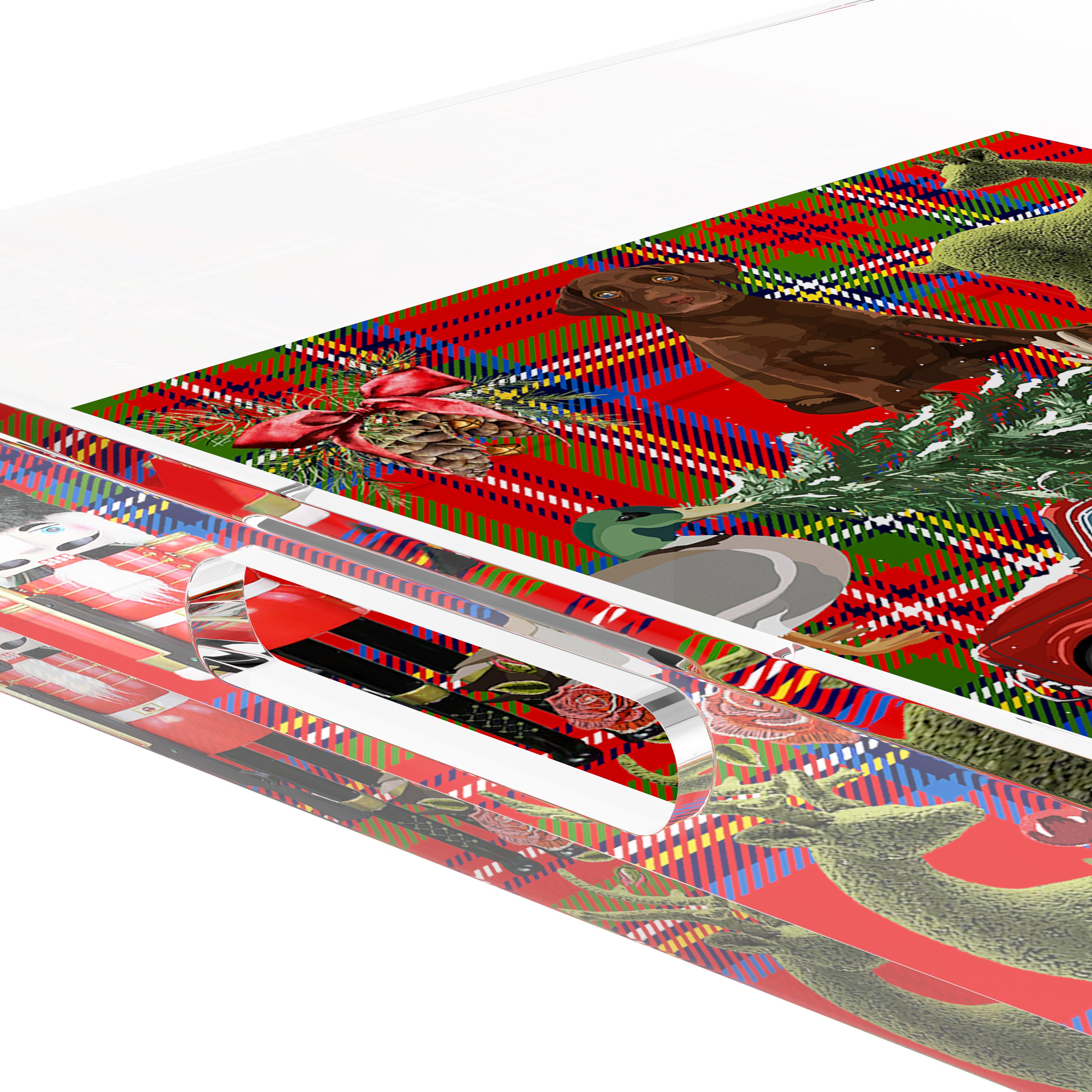 Ultimate Christmas Plaid 15X15 Acrylic Tray - nicolettemayer.com
