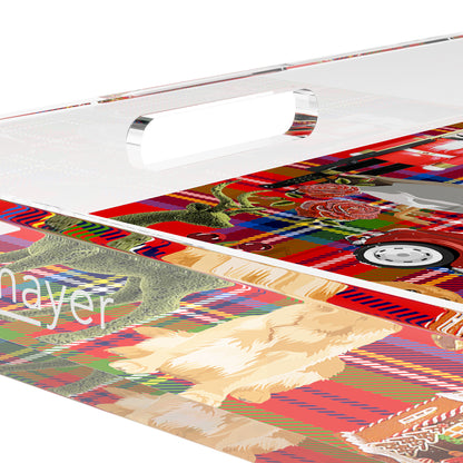 Ultimate Christmas Plaid 15X15 Acrylic Tray - nicolettemayer.com
