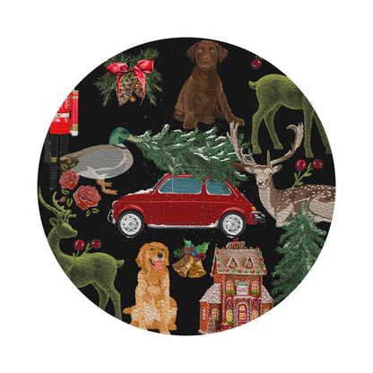 Ultimate Christmas Black 4&quot; Coasters - nicolettemayer.com
