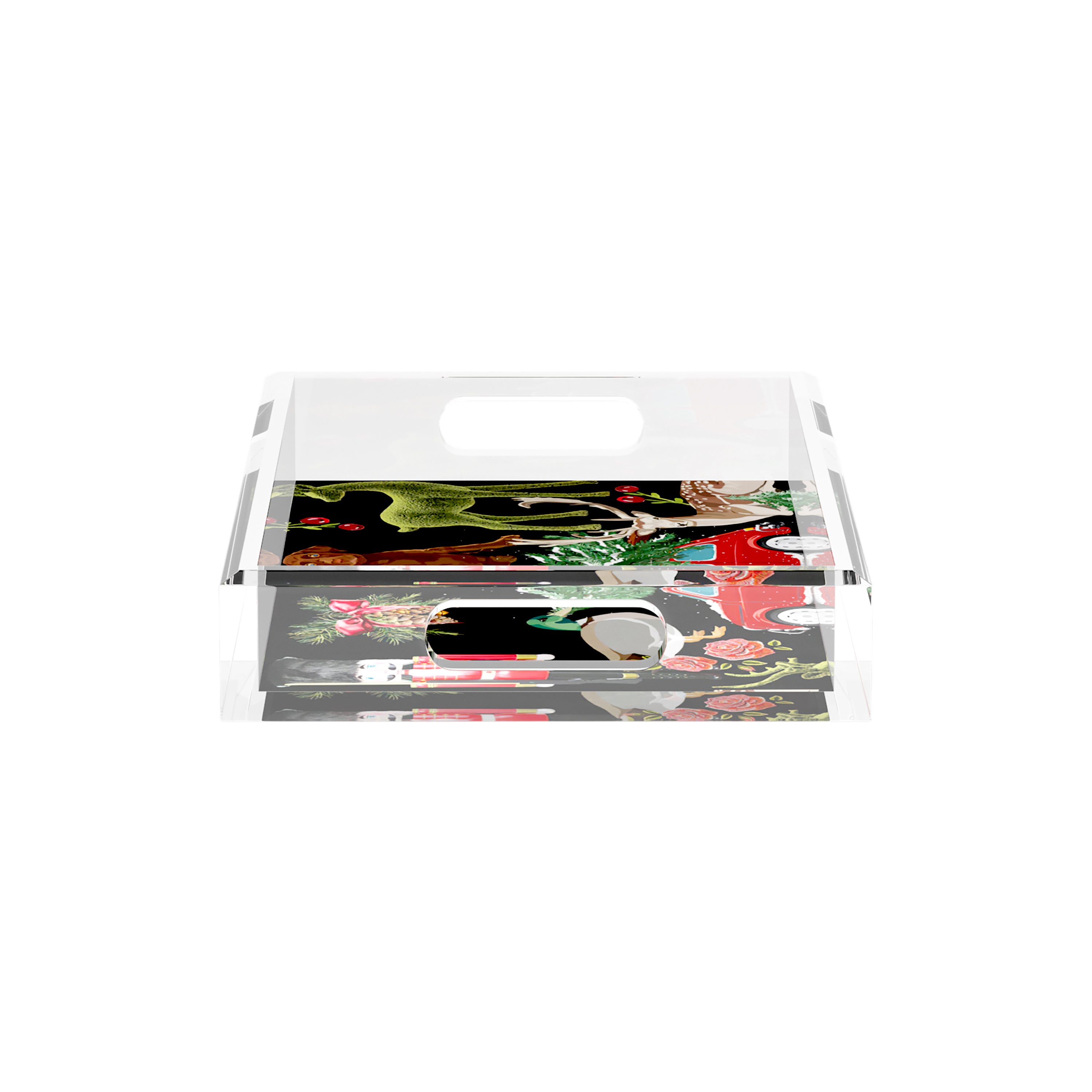 Ultimate Christmas Black 12.5X7.75 Acrylic Tray - nicolettemayer.com
