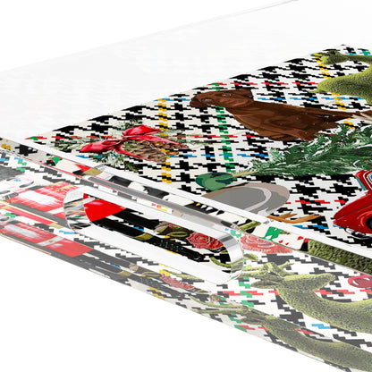 Ultimate Christmas Multi Plaid 12X12 Acrylic Tray - nicolettemayer.com
