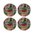 Ultimate Christmas Multi Plaid 4" Coasters - nicolettemayer.com
