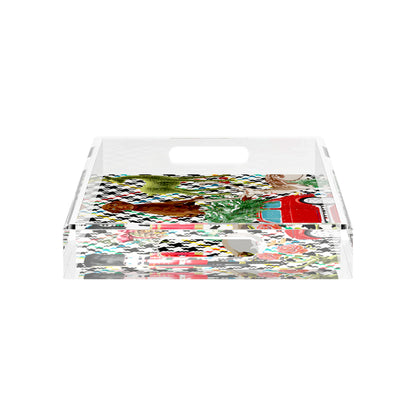 Ultimate Christmas Multi Plaid 17X10.5 Acrylic Tray - nicolettemayer.com
