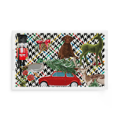Ultimate Christmas Multi Plaid 17X10.5 Acrylic Tray - nicolettemayer.com
