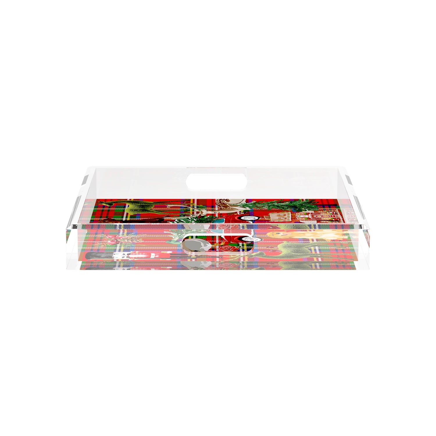 Ultimate Christmas Plaid 12X12 Acrylic Tray - nicolettemayer.com
