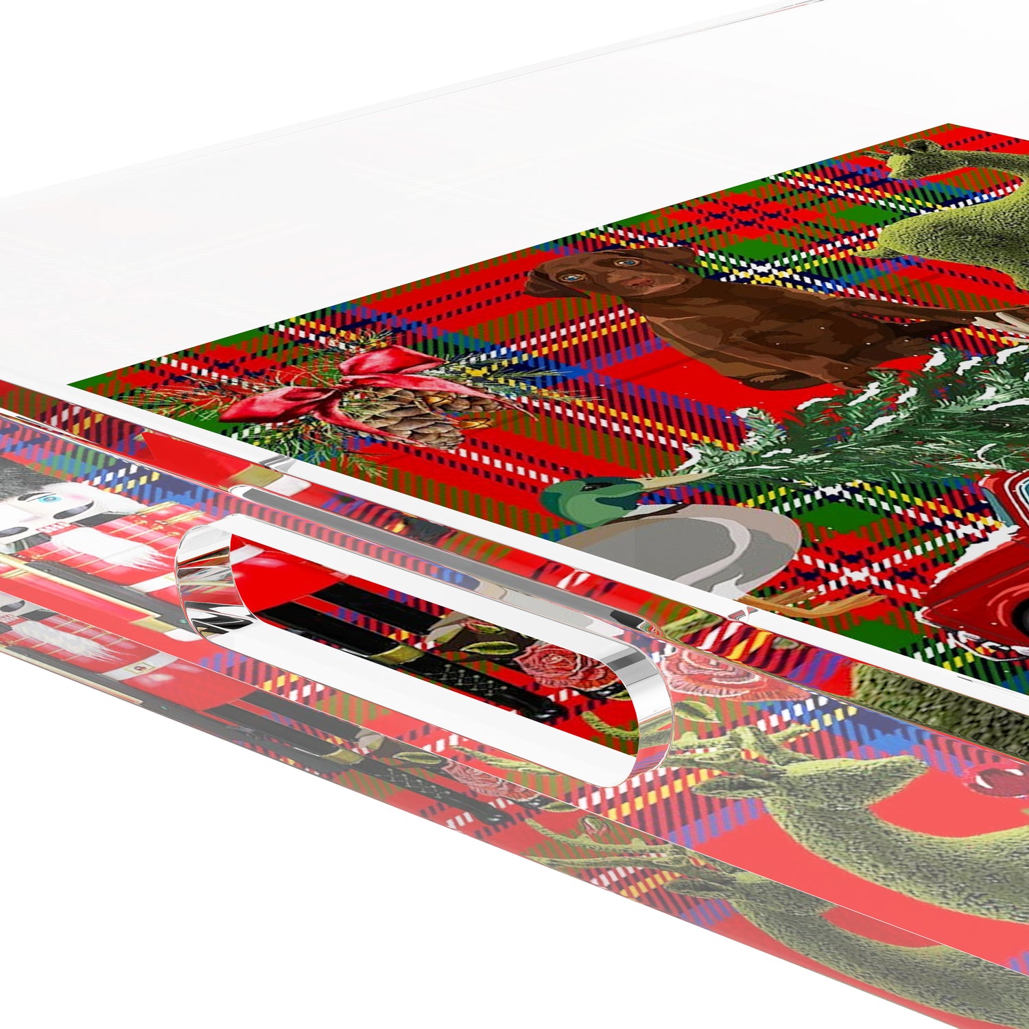 Ultimate Christmas Plaid 12X12 Acrylic Tray - nicolettemayer.com
