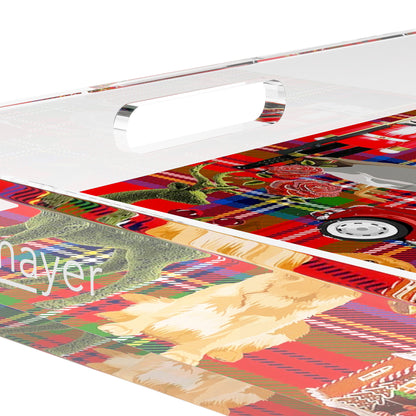 Ultimate Christmas Plaid 12X12 Acrylic Tray - nicolettemayer.com
