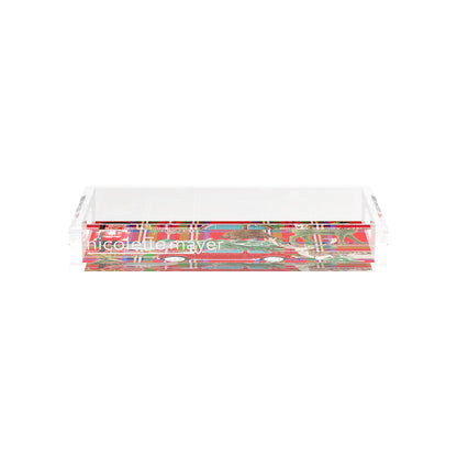 Ultimate Christmas Plaid 12.5X7.75 Acrylic Tray - nicolettemayer.com