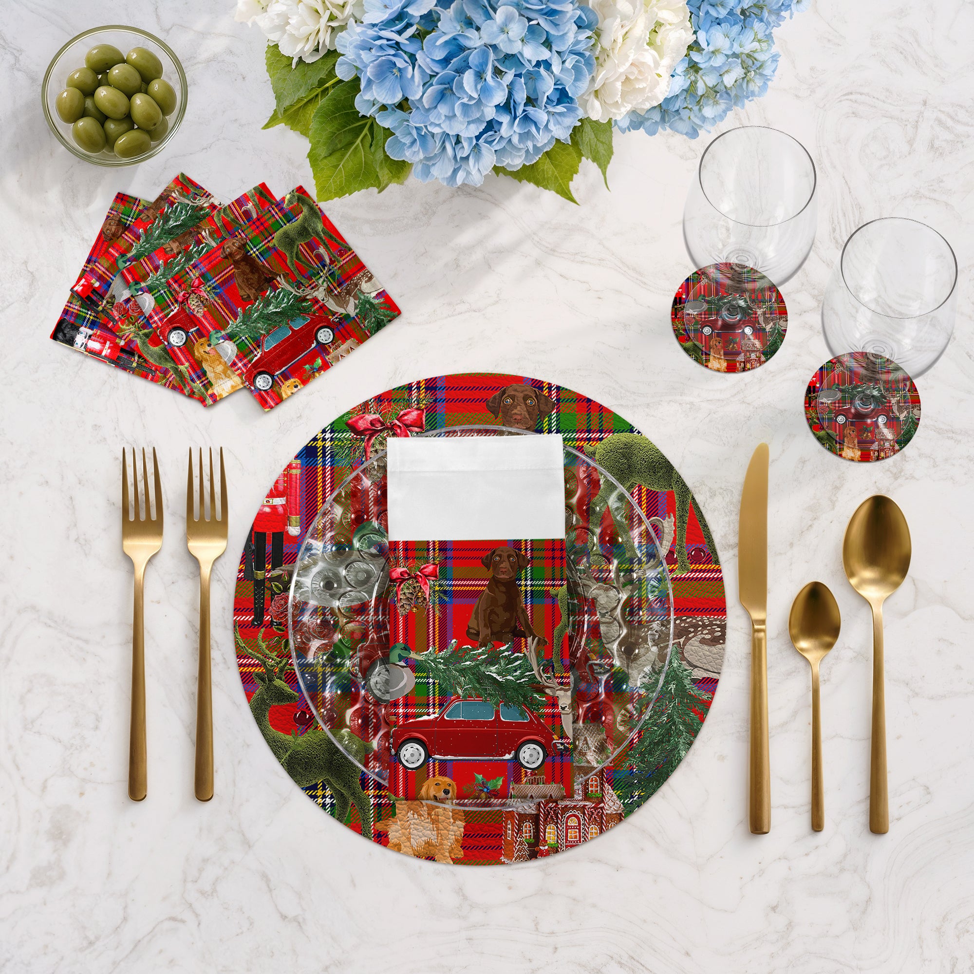 Ultimate Christmas Plaid 22X22 Dinner Napkins - nicolettemayer.com
