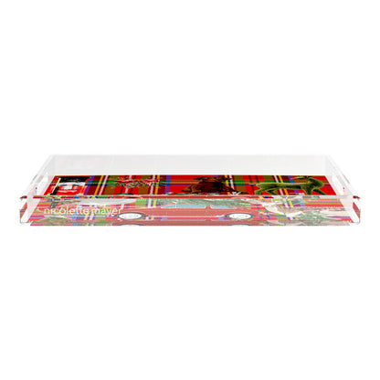 Ultimate Christmas Plaid 17X10.5 Acrylic Tray - nicolettemayer.com
